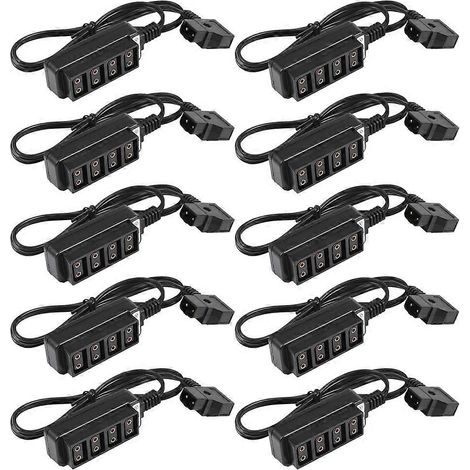 10X Alimentation mâle D-Tap type B Dtap Tap vers 4 Adaptateur hub femelle P-Tap Ptap Splitter électrique (1/5)