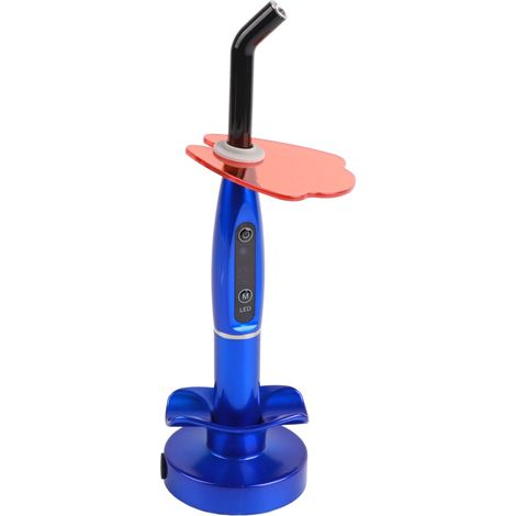 Lampe LED dentaire rechargeable sans fil 240 V, prise UE, bleue