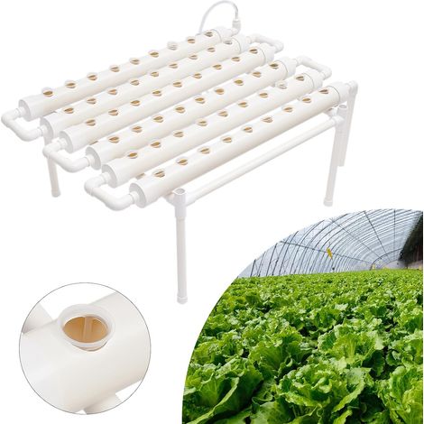Kit de culture hydroponique, 54 sites, systèmes de culture de plantes sans terre avec pompe, systèmes hydroponiques, système de jardin pour maison, balcon, jardin, légumes de balcon (1/5)