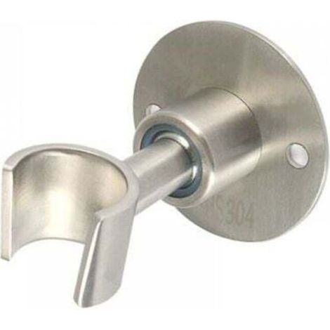 Support de pommeau de douche en acier inoxydable, 1 pièce, réglable à 360°, support de pommeau de douche mural en métal (1/4)