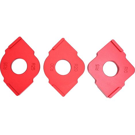 Guide de défonceuse gabarit rayon menuiserie demi-filet localisateur rapide kit de mesure (1/5)