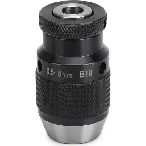 B10 Portabrocas autoblocante de 0,5-6 mm para lavadoras y tornos. Portabrocas para taladrar y cambiar herramientas fácilmente (1/5)