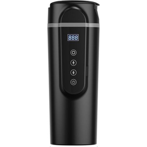 Bouilloire électrique de voyage en voiture 12V/24V, tasse chauffante avec couvercle Anti-déversement, tasse à café Portable, contrôle de la température pour le thé et le lait (1/5)