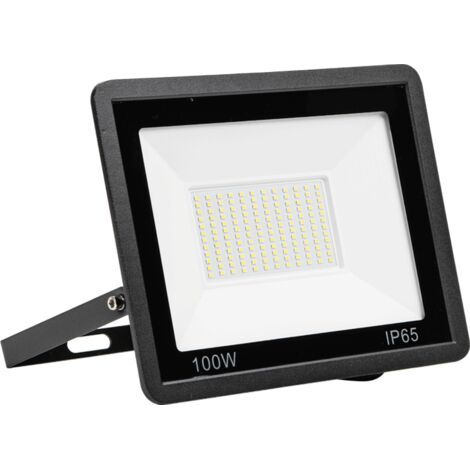 Projecteur LED Exterieur 100W, IP66 6500KImperméable Spot LED Extérieur, Blanc Froid Eclairage de Sécurité LED, Luminaire Exterieur Pour Patio, Terrasse, Jardin, Garage, Usine (1/4)