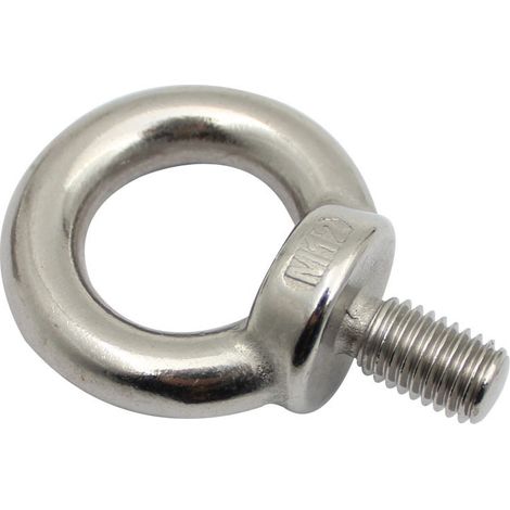 304/316 Stainless Steel Eye Bolts, German Style Eye Bolts, Marine and Yacht Hardware Accessories - 316 - M12-12