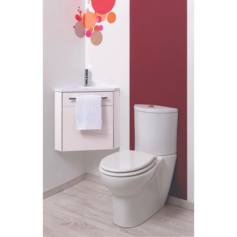 ONDEE - NINO Lavabo esquinero - 53cm - lacado - Entregado en kit - blanco