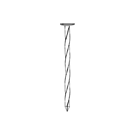 Pointe torsadée claire 125x5.0mm boite de 5Kg Arcelor