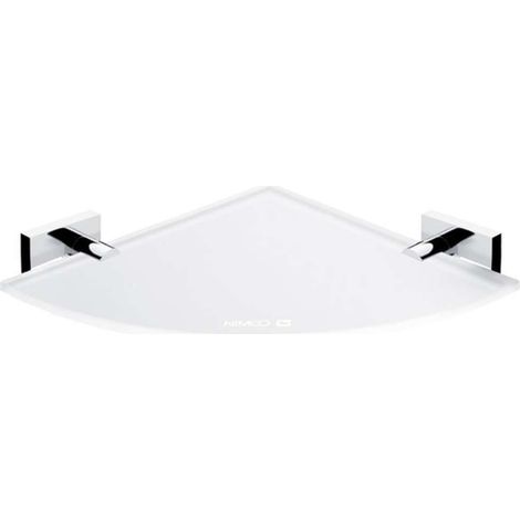 Nimco Keira - Mensola ad angolo, vetro smerigliato/cromo KE 22091RB-26 (1/2)