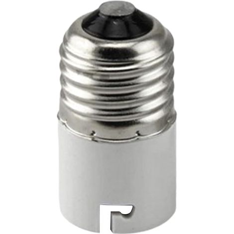 Adaptateur douille-culot, convertisseur de culot d'ampoule, prolongateur de douille, convertisseur de douille, adaptateur B22 vers E27, polycarbonate/métal (1/5)