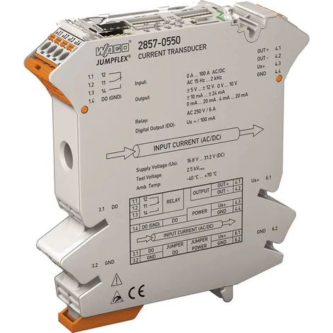 [NEUWERTIG] B-Ware Wago Messumformer Strommessumformer Jumpflex Stromsignalwandler 2857 550 Relais