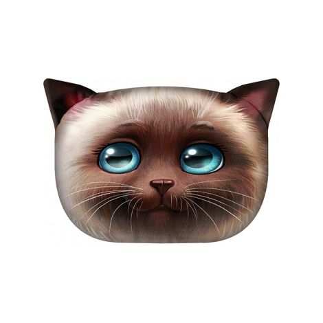 Bertoni Dekokissen „Lily die Katze“ 30×45 cm – Samt, Katzenmotiv, antiallergische Füllung (1/4)