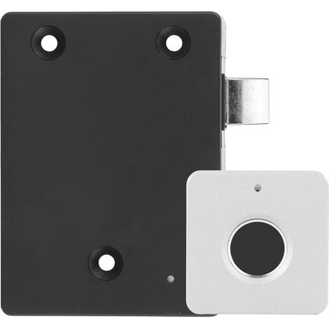 Serrature elettroniche per ante di armadi in lega di alluminio, serratura intelligente con impronta digitale, ricaricabili tramite USB, per mobili di casa e ufficio (nastro quadrato)