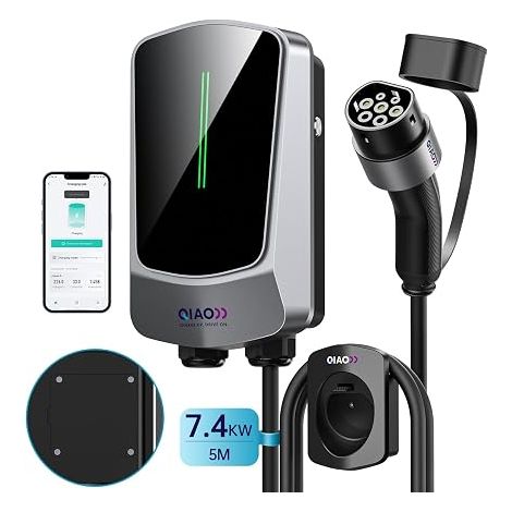 Wallbox 7.4kW Single Phase Charging Station with APP Cable Type 2 5 (1/5)