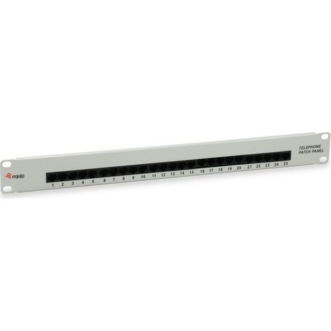 Equip Patchpanel 25x RJ45 Cat3 19` UTP 1HE ISDN hellgrau