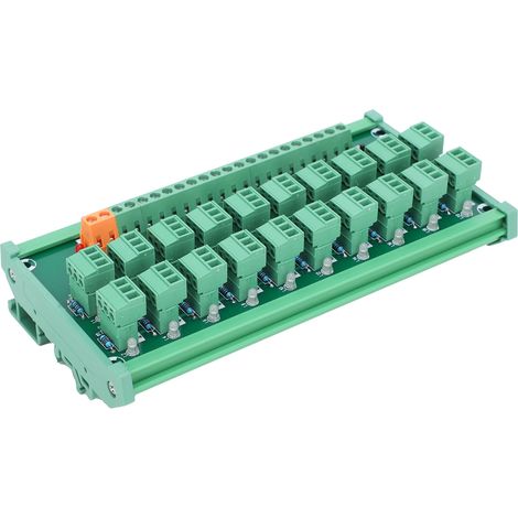 Bornier 3 fils 20 canaux pour carte d'acquisition sur rail DIN, commande de commutateurs NPN PNP KP-20L-Gther-C