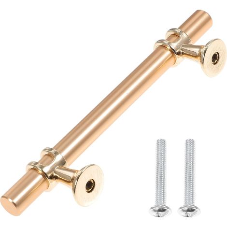 Poignée robuste, entraxe de 96 mm, alliage d'aluminium doré, agréable au toucher, design simple et (1/5)