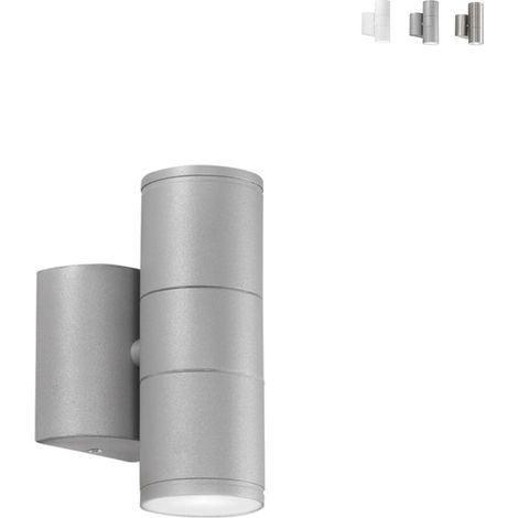 Außen-Wandleuchte aus Aluminium mit Biemissionslicht Jump - Silver (1/2)