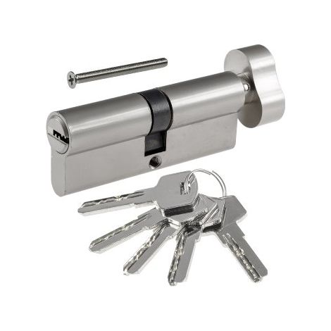 Schließzylinder mit Knauf, 40+40mm, 5 Schlüssel