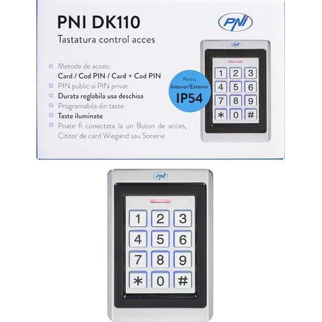 Clavier de contrôle d'accès DK110, autonome, pour extérieur et intérieur, IP54 (1/5)