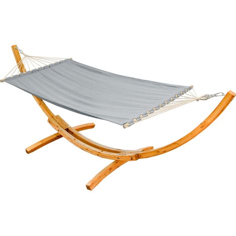 Hamaca Terraza con Soporte - 325cm Soporte Hamaca Madera Exterior Hamaca Jardin (1/5)