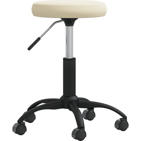 Massagehocker Samt Creme