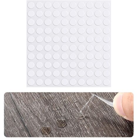 royaluxe-Lot de 300 pastilles adhésives double face transparentes double face amovibles pour affiches murales sans marques - Points de colle extra forts de 10 mm pour ballons, photos, travaux manuels