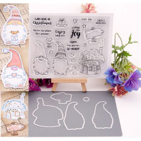 Tampons en silicone transparents pour scrapbooking de Noël et projets DIY créatifs (1/4)
