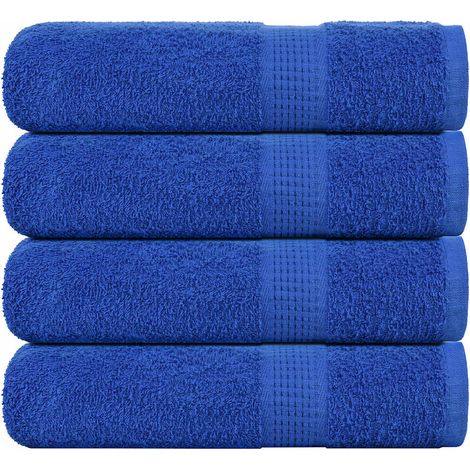 Toallas de baño 4 uds azul 100x150 cm 360 g/m² 100% algodón vidaXL (1/5)