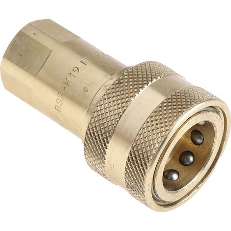 Raccord hydraulique rapide RS PRO, Femelle en Laiton 1/2pouces ( Prix pour 1 ) (1/3)