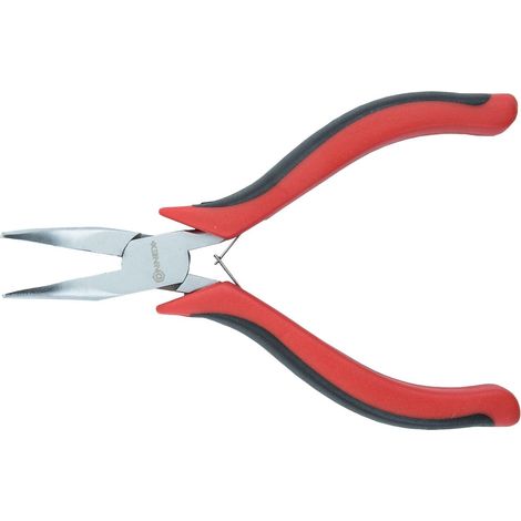 Elektronik-Spitzzange 120 mm Doppelfeder Zwei-Komponentengriff Elektrikerzangen