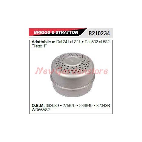 B&S silenciador cortacésped cortacéspedes de 241 a 321 R210234
