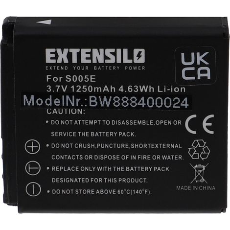 EXTENSILO Akku kompatibel mit 3M Mpro 110 Micro Projector Kamera (1250 mAh, 3,7 V, Li-Ion) (1/4)