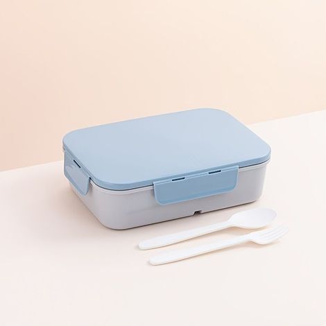 1 Boîte à déjeuner, 1200 ml, conception portable, étanche, plastique, pour école, voyage, extérieur (1/5)