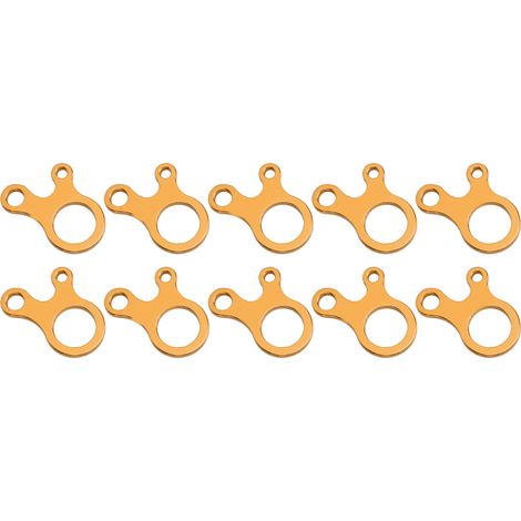 Serre-corde de tente réglable à 3 trous pour camping, randonnée et équipement extérieur, couleur or (1/5)