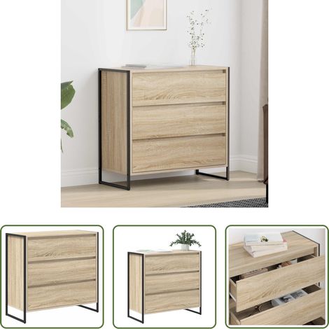 Buffet industriel - Buffet avec tiroir Sonoma 79 x 36 x 75.5 cm Bois d'ingénierie (1/5)