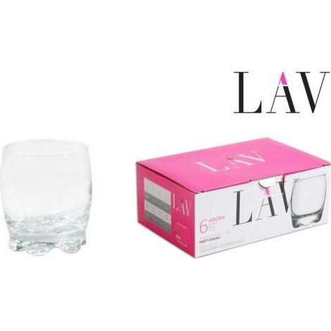 LAV Set de 6 Vasos de Licor Adora 80 ml