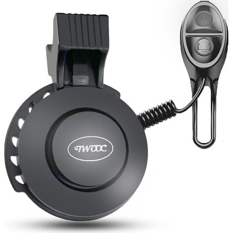 Campanello per bicicletta elettrico, potente clacson per bicicletta con volume regolabile da 100 dB e 4 modalità audio, ricaricabile tramite USB e impermeabile, campanello elettronico per bicicletta M