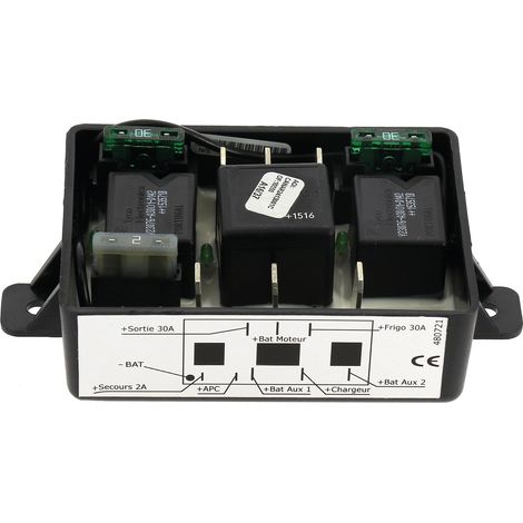 Coupleur séparateur de batterie camping-car 3 batteries PWM – Courant 70A – Compatible AGM et GEL – Préserve batterie moteur – Inovtech (1/5)