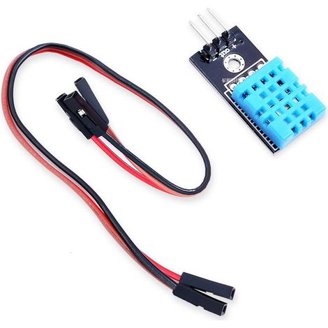 Compatible avec les modules de température et d'humidité DHT11, capteur DHT11 (câbles DuPont inclus). (1/3)