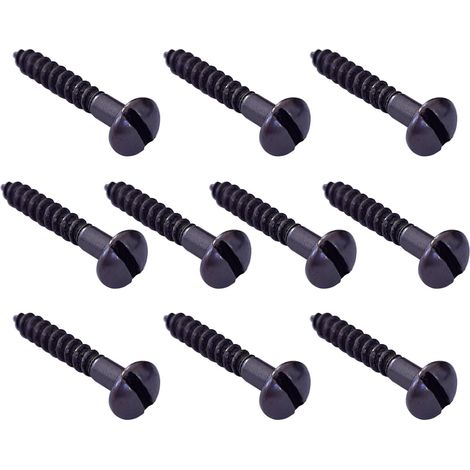 Cyclingcolors – Lot de 10 vis bronze vintage M3 x 20mm – Tête ronde fendue pour meubles anciens – Restauration bois rustique – Design authentique (1/3)