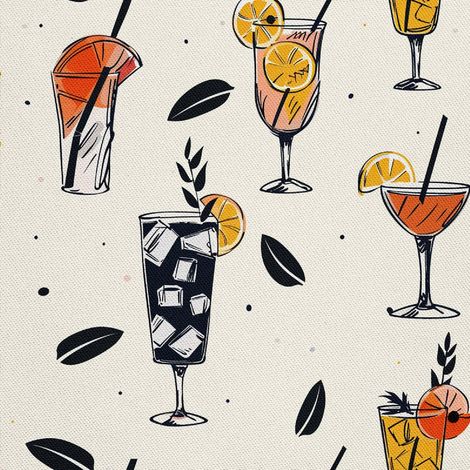 Outdoor-Dekostoffe Oxford - Motiv Cocktail DX8342 (1/5)