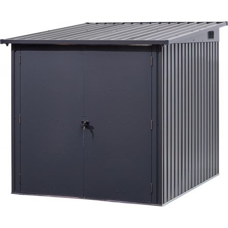 Fahrradgarage für 3 Fahrräder 164 x 204 x 145/16STRECKE3 cm anthrazit (1/2)