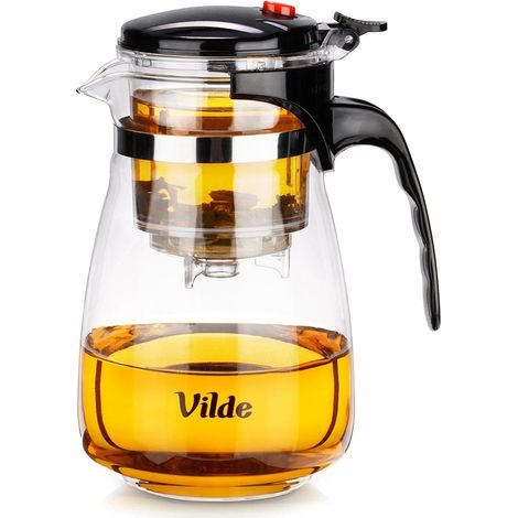 Teiera in vetro con infusore, borosilicato, 960 ml