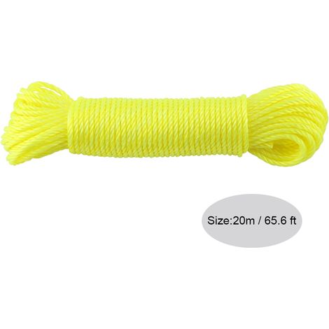 20 m Nylonseil für Garten und Camping Gelbe Farbauswahl 20 m Set für Regale und Outdoor-Aktivitäten (1/5)