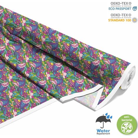 Outdoor dekostoffe oxford - Motiv ethnische Blumen I DX140 (1/5)