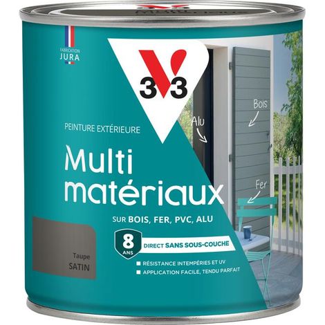 Peinture extérieure Multi-matériaux V33 Taupe Satin 0,5L