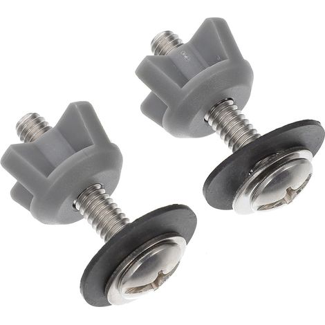 2 Pièces Vis de Fixation pour Abattant Wc Lot de Abs et Métal Boulons Robustes et Stables pour Remplacement et Fixation Fiable du Siège de Toilette (1/5)