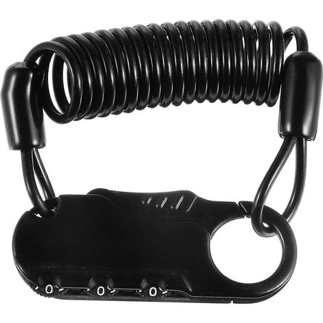 Antivol de casque de moto polyvalent à câble universel-6.2X2.5cm-Black (1/4)