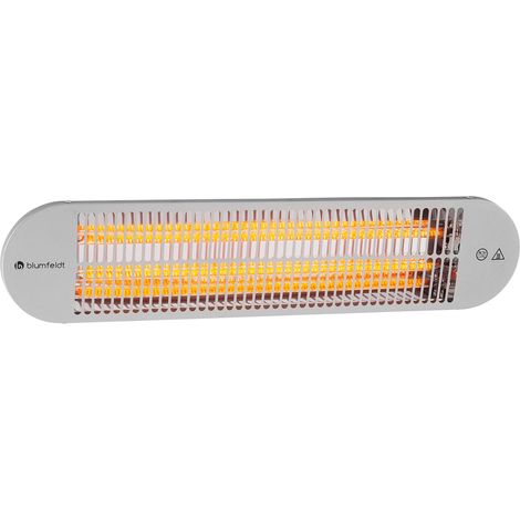 Blumfeldt Calentador radiante infrarrojo Gold Bar 2000 Swing 2000W 60° de oscilación