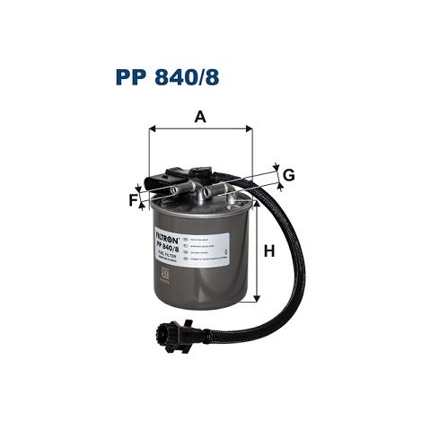 Filtro carburante PP840/8 filtron